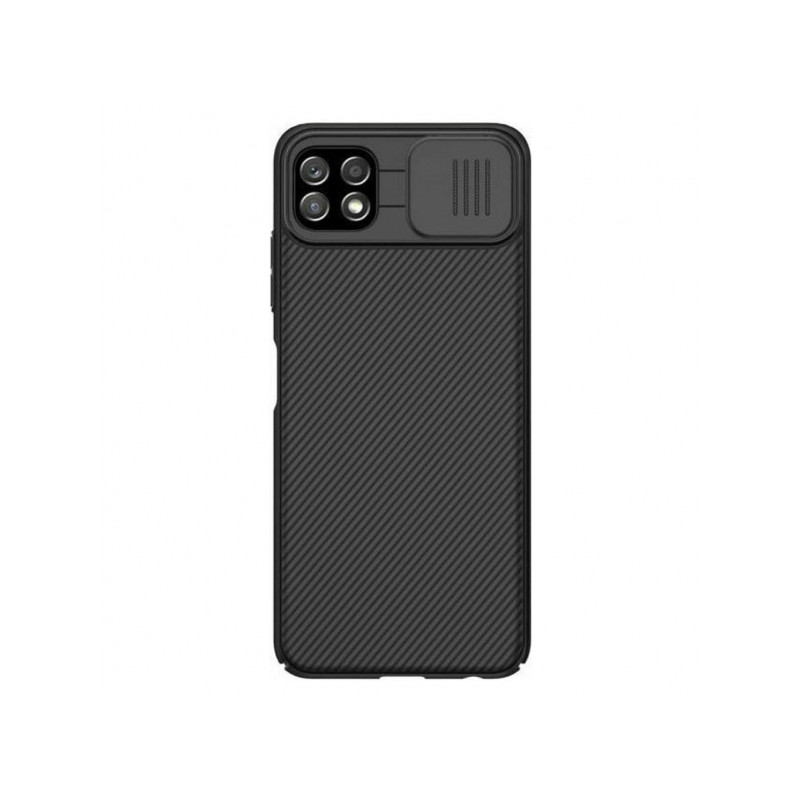Viedtālruņa aizmugurējais vāciņš Samsung Galaxy A22 5G Camshield Nillkin Black