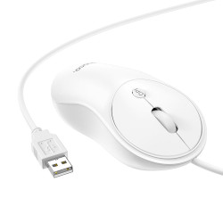 Datora pele Hoco Wired Mouse GM13 White