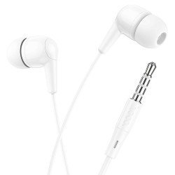 Austiņas ar vadu Universal earphones universal with mic M97 Balta