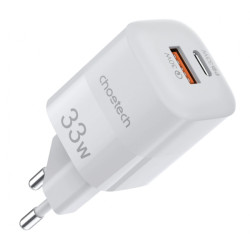 Strāvas adapteris Charger GaN USB / USB Type C 33W White