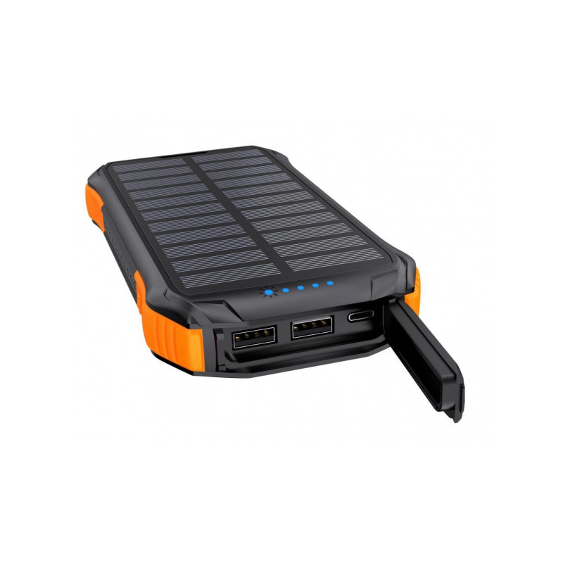 Ārējā baterija Solar induction power bank 10000mAh Qi 5W Black