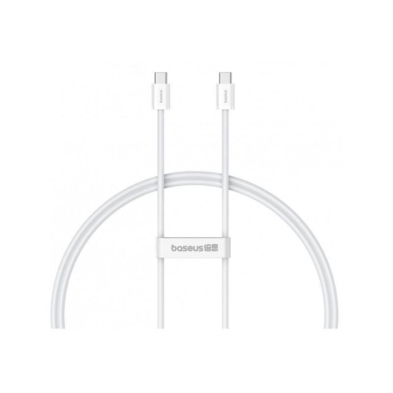 Kabelis USB-C - USB-C 30W White