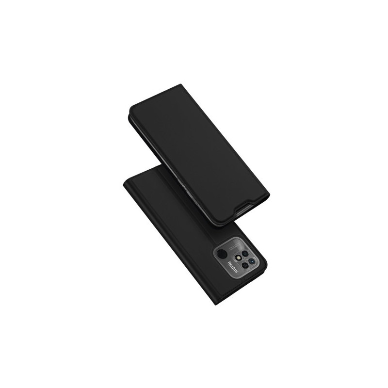 Viedtālruņa atveramais maciņš Xiaomi Redmi 10C Skin Leather Black