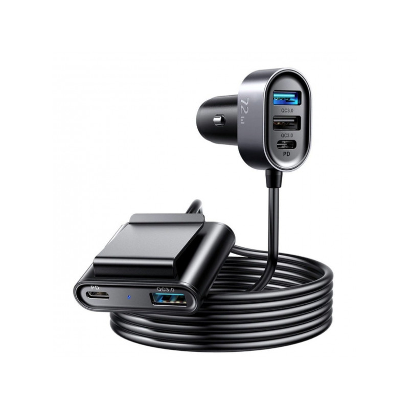 Auto lādētājs Car Charger 72W JR-CL05 Black