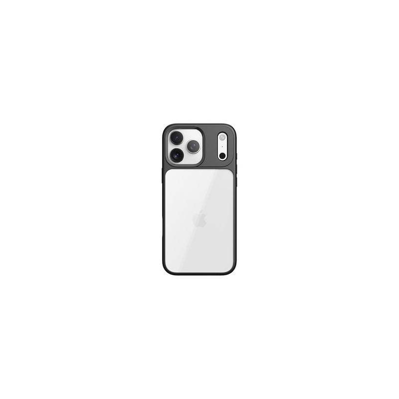 Viedtālruņa aizmugurējais vāciņš Apple iPhone 17 Pro Rock Guard Lens Case Black, Transparent