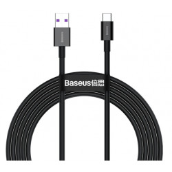 Kabelis Cable USB - USB TypeC 66W 6A 2m Black