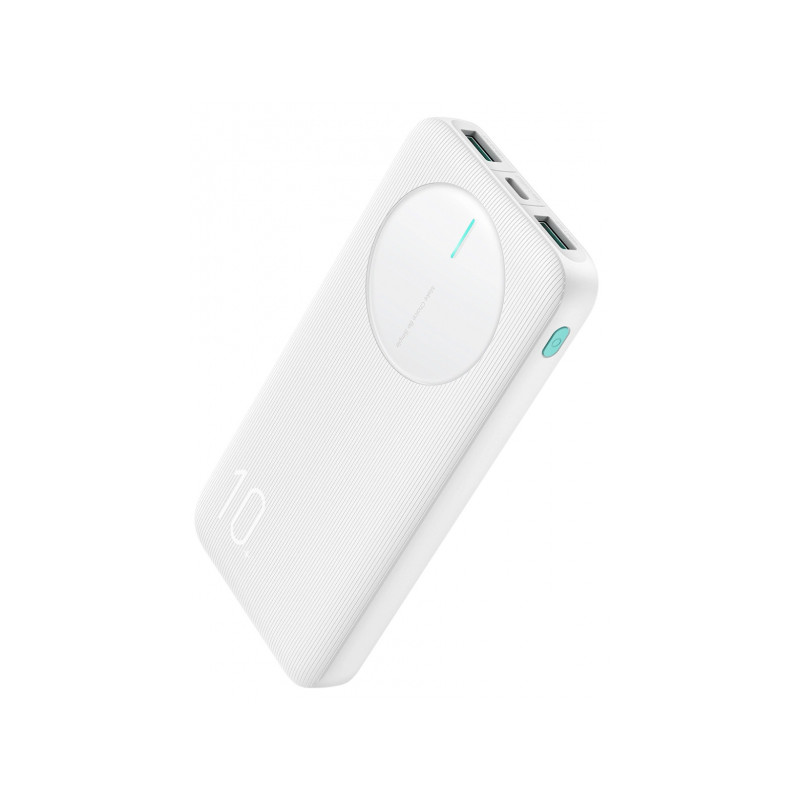 Ārējā baterija Powerbank 10000mAh 2.4A White