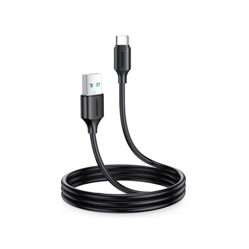 Kabelis USB-A / USB-C 3A cable 1m Black