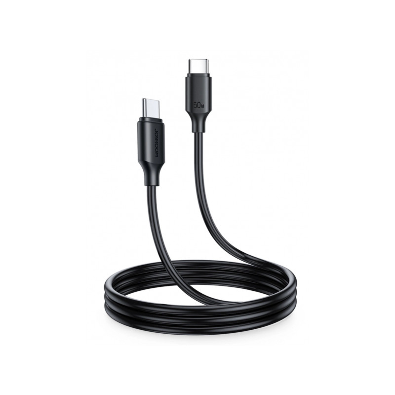 Kabelis USB-C / USB-C cable 60W 1m Black