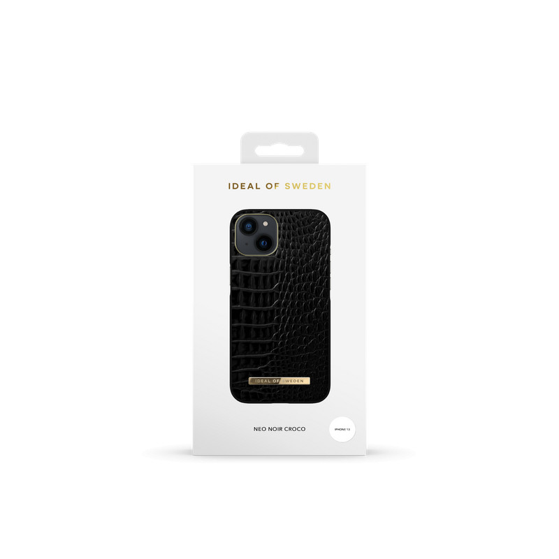 Viedtālruņa aizmugurējais vāciņš Apple iPhone 13 Neo Noir Croco Black