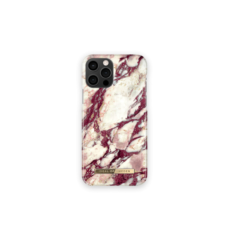 Viedtālruņa aizmugurējais vāciņš Apple iPhone 12 Pro Calacatta Ruby Marble Red, White