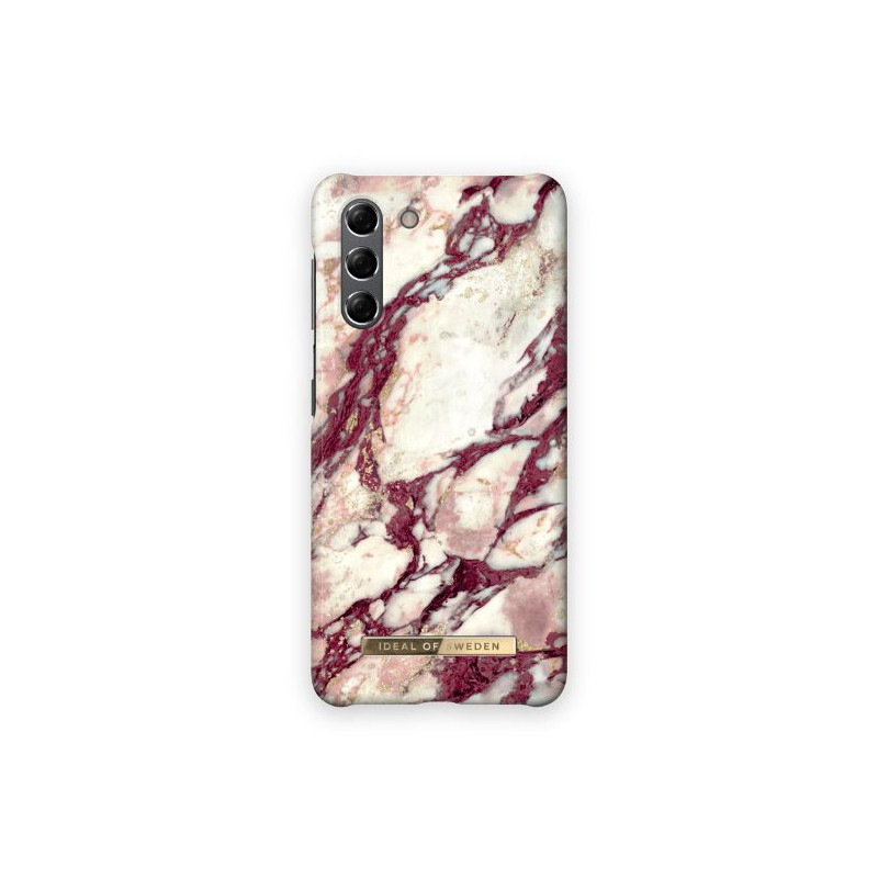 Viedtālruņa aizmugurējais vāciņš Samsung Galaxy S21 Calacatta Ruby Marble Red, White