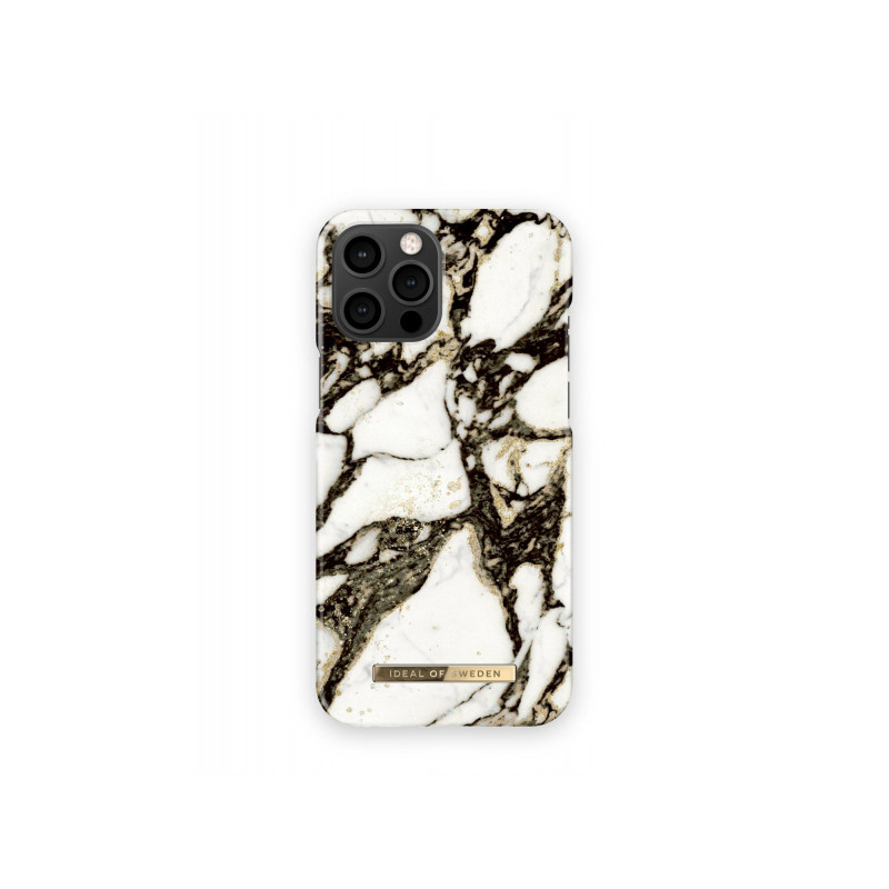 Viedtālruņa aizmugurējais vāciņš Apple iPhone 12 Pro Max Calacatta Golden Marble White, With Design