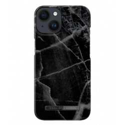 Viedtālruņa aizmugurējais vāciņš Apple iPhone 14 Black Thunder Marble Black, Grey, With Design