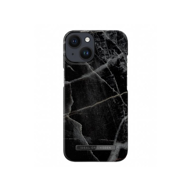 Viedtālruņa aizmugurējais vāciņš Apple iPhone 14 Pro Black Thunder Marble Black, Grey, With Design