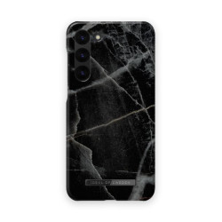 Viedtālruņa aizmugurējais vāciņš Samsung Galaxy S23 Black Thunder Marble Black, Grey, With Design