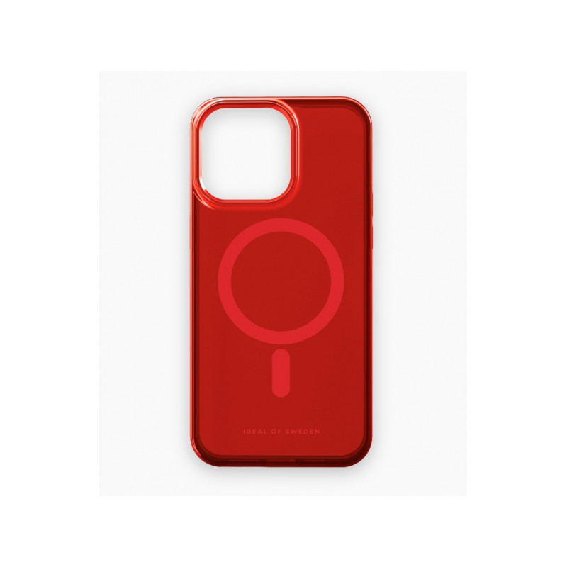 Viedtālruņa aizmugurējais vāciņš Apple iPhone 15 Pro Clear Case Mag Red