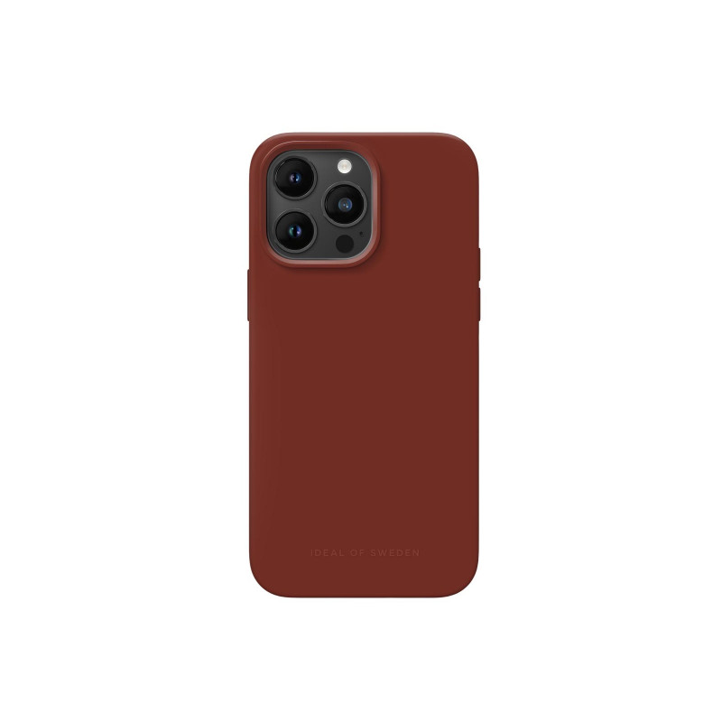Viedtālruņa aizmugurējais vāciņš Apple iPhone 14 Pro Silicone Mag Brown