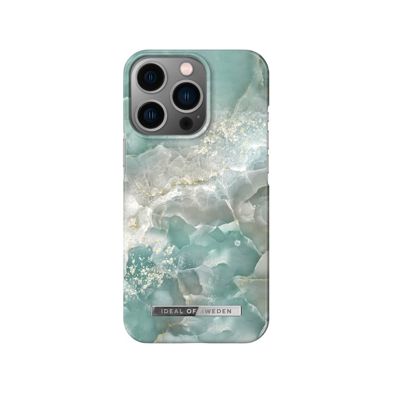 Viedtālruņa aizmugurējais vāciņš Apple iPhone 16 Pro Azura Marble Blue, Mint, With Design