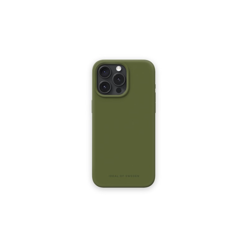 Viedtālruņa aizmugurējais vāciņš Apple iPhone 14 Pro Silicone Mag Khaki Green