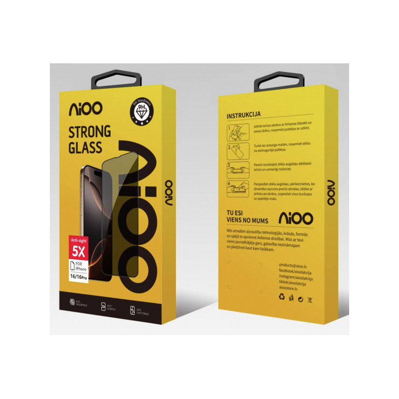 Viedtālruņa aizsargstikls Apple iPhone 15 Pro Max Strong Glass Privacy