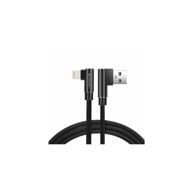 Kabelis Arcade USB-A to Lightning Black