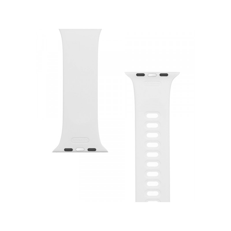 Viedpulksteņa siksniņa Apple 797 Silicone Band with Buckle White