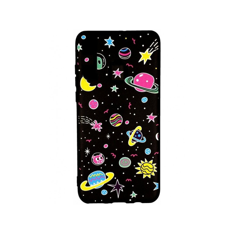 Viedtālruņa aizmugurējais vāciņš Huawei P30 Art Pink Planet Black, With Design