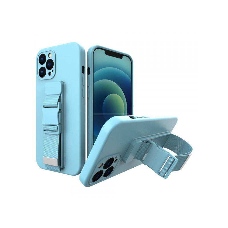 Viedtālruņa aizmugurējais vāciņš Samsung Galaxy A52 / A52 5G / A52s 5G Rope Case Gel Blue