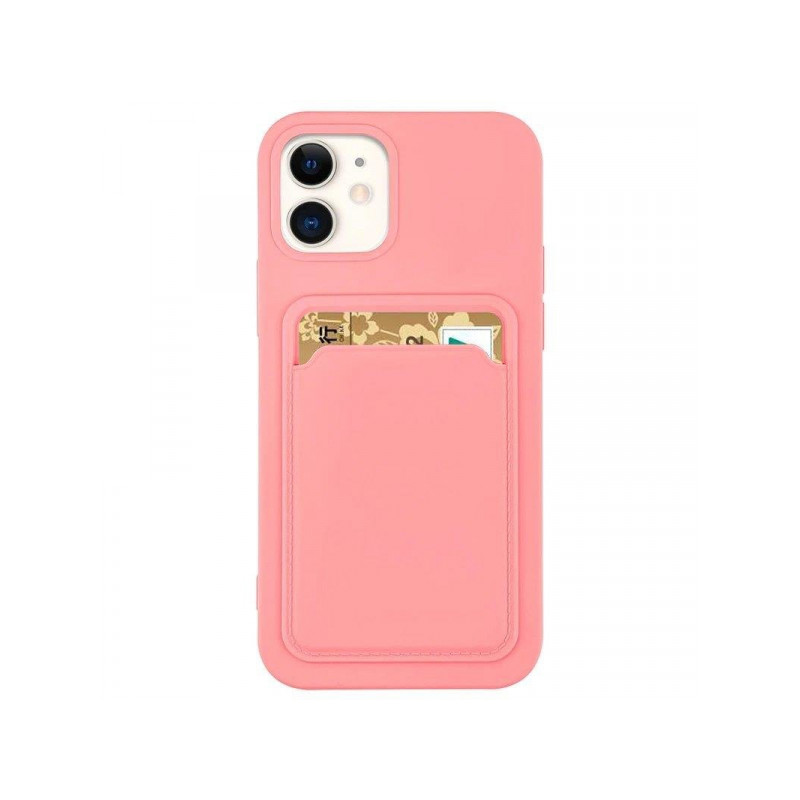 Viedtālruņa aizmugurējais vāciņš Samsung Galaxy A52 / A52 5G / A52s 5G CARD Case Pink