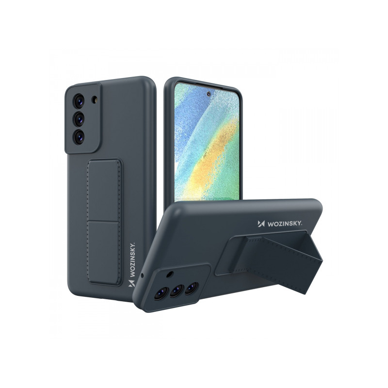 Viedtālruņa aizmugurējais vāciņš Samsung Galaxy S21 FE Kickstand Case Navy