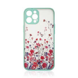 Viedtālruņa aizmugurējais vāciņš Apple iPhone 13 Pro Max Design Case flower Blue