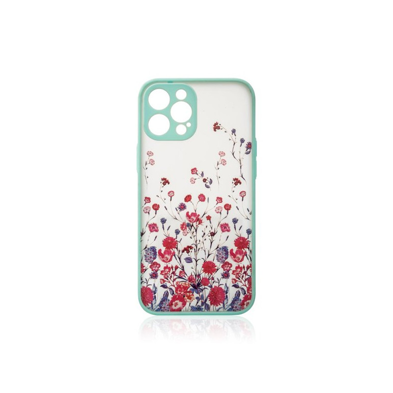 Viedtālruņa aizmugurējais vāciņš Apple iPhone 13 Pro Max Design Case flower Blue