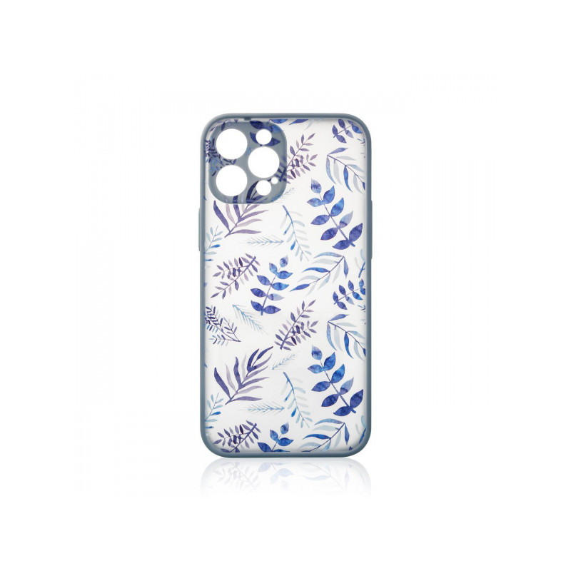 Viedtālruņa aizmugurējais vāciņš Apple iPhone 13 Pro Max Design Case flower Dark Blue