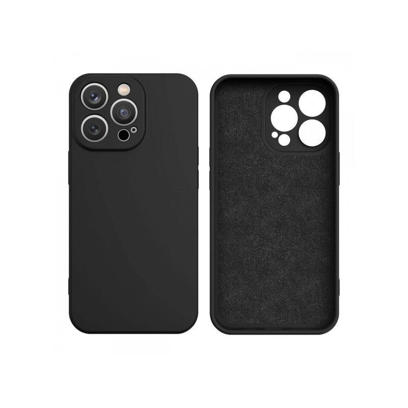 Viedtālruņa aizmugurējais vāciņš Apple iPhone 14 Plus Silicone case Black