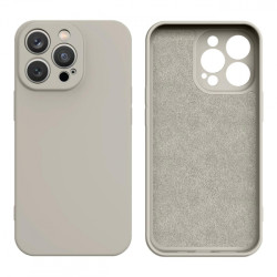 Viedtālruņa aizmugurējais vāciņš Apple iPhone 14 Plus Silicone case Beige
