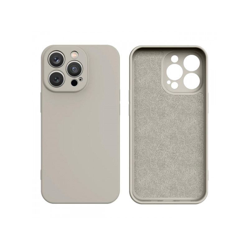 Viedtālruņa aizmugurējais vāciņš Apple iPhone 13 Pro Silicone case Beige