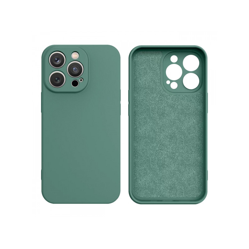 Viedtālruņa aizmugurējais vāciņš Samsung Galaxy A12 Silicone case Green