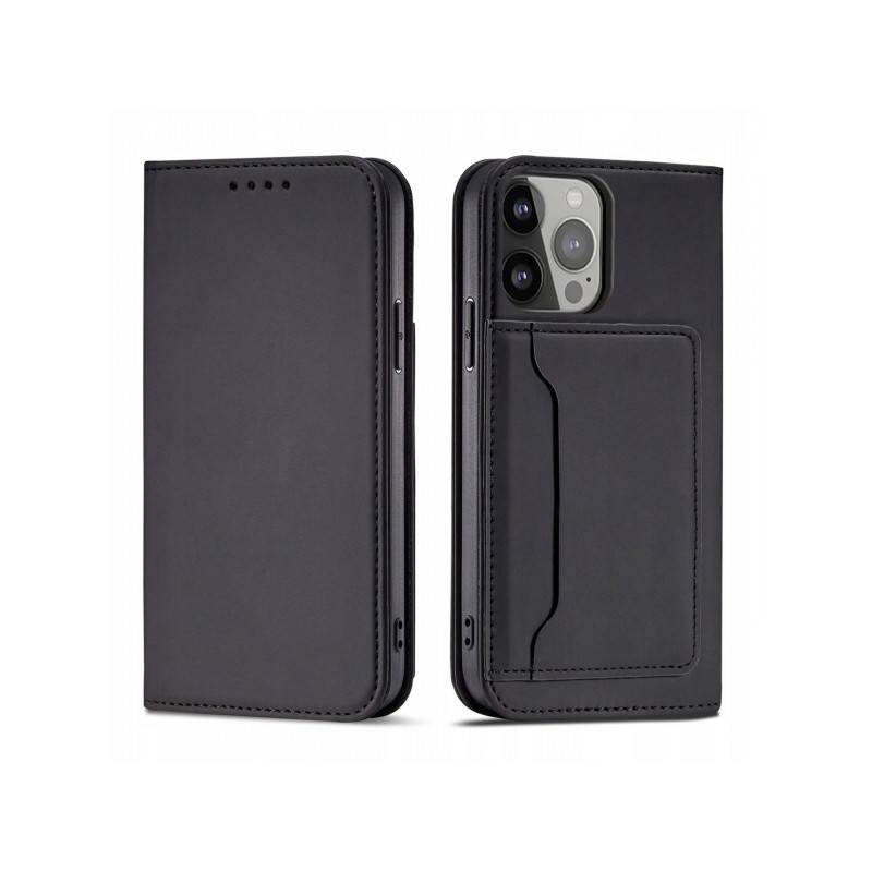 Viedtālruņa atveramais maciņš Samsung Galaxy A23 5G Magnet Card Case Black
