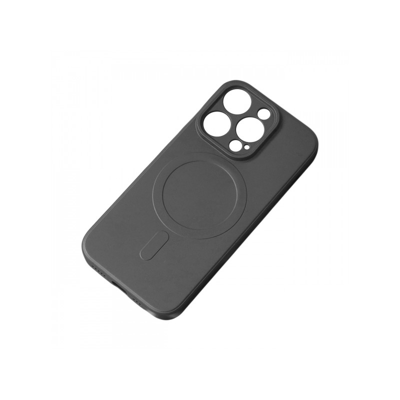 Viedtālruņa aizmugurējais vāciņš Apple Iphone 15 MagSilicone Black
