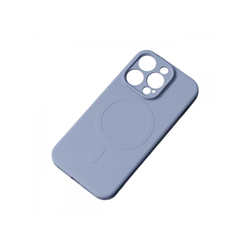 Viedtālruņa aizmugurējais vāciņš Apple Iphone 15 MagSilicone Grey