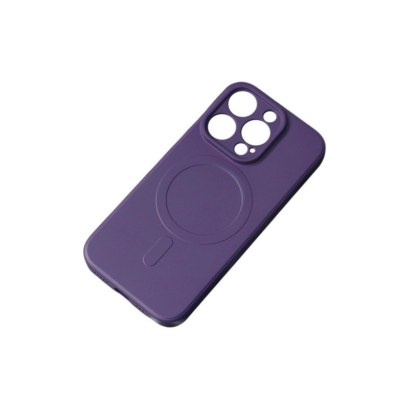 Viedtālruņa aizmugurējais vāciņš Apple Iphone 15 Plus MagSilicone Purple