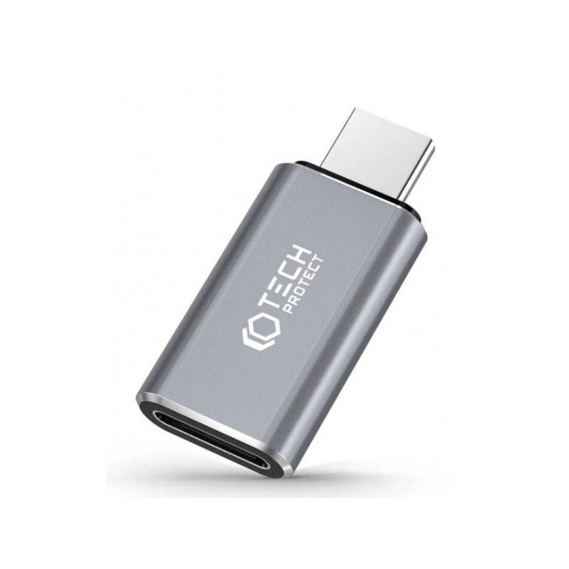 Kabeļa pārveidotājs Adapter USB-C (male) / Lightning (female) Grey