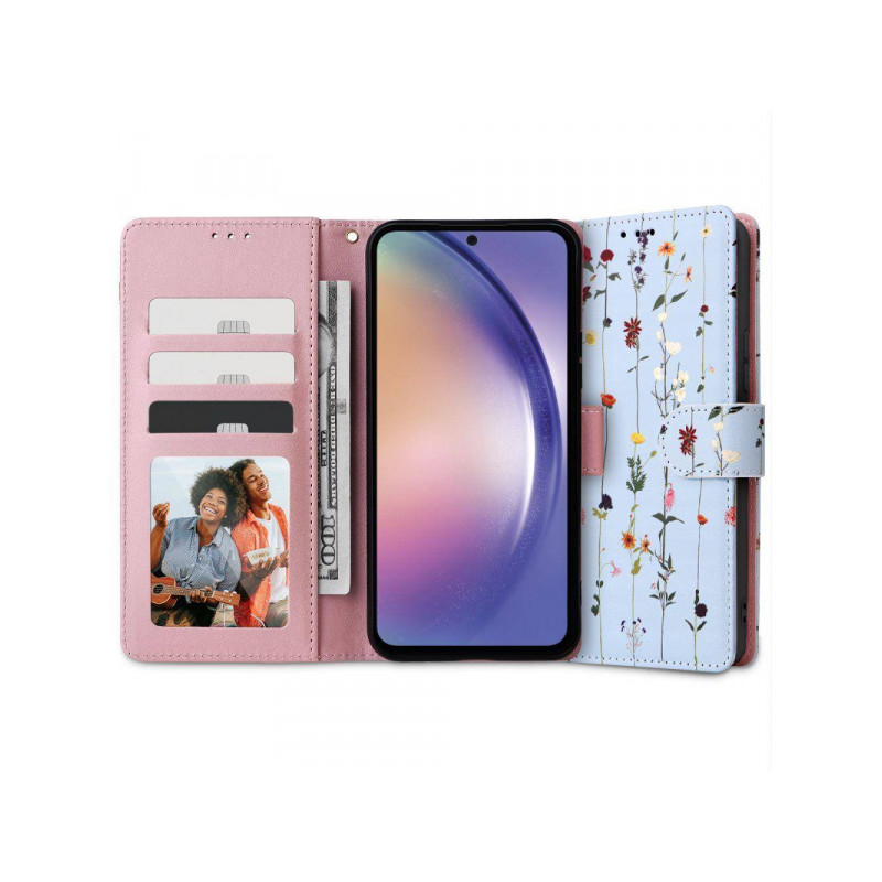 Viedtālruņa atveramais maciņš Samsung Galaxy A14 5G Wallet Blue