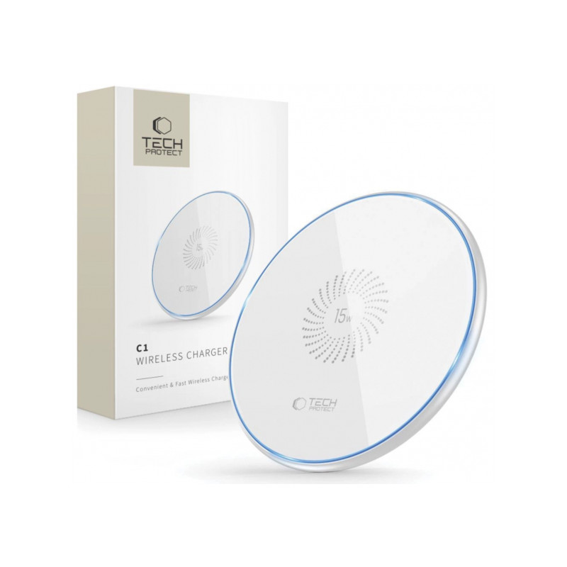 Bezvadu lādētājs 15W inductive charger White