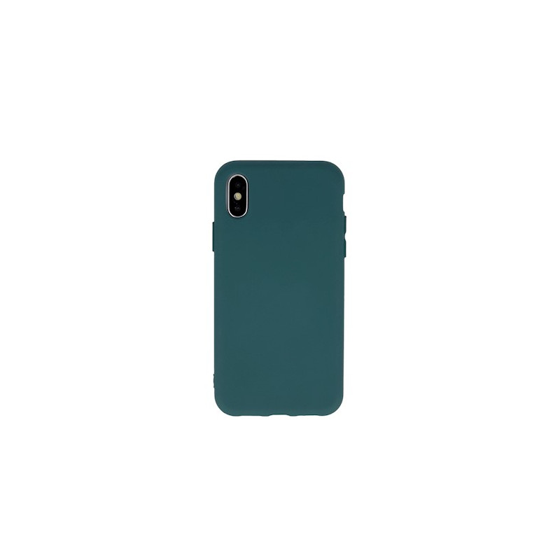 Viedtālruņa aizmugurējais vāciņš Apple iPhone XS Max Silicon Forest Green
