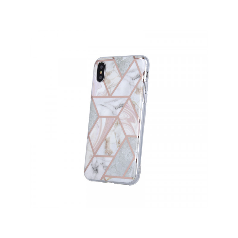 Viedtālruņa aizmugurējais vāciņš Samsung Galaxy S20 Plus Geometric Marmur Pink, With Design