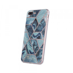 Viedtālruņa aizmugurējais vāciņš Samsung Galaxy A10 Geometric Marmur Dark Blue, With Design