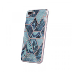 Viedtālruņa aizmugurējais vāciņš Samsung Galaxy S20 Geometric Marmur Dark Blue, With Design