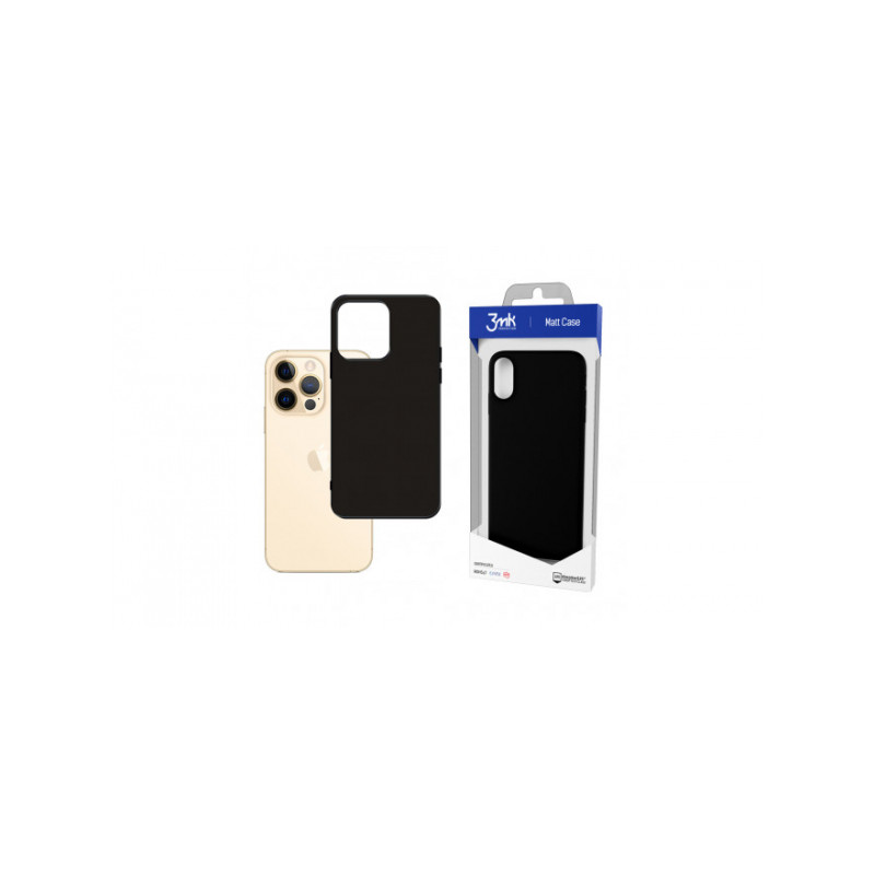 Viedtālruņa aizmugurējais vāciņš Apple iPhone XR 3MK Matt Black